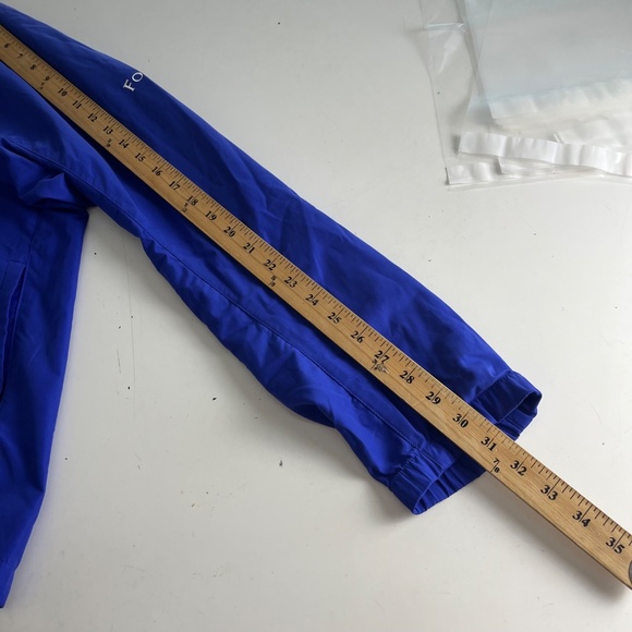 FootJoy Royal Blue V-Neck Pullover Windbreaker Jacket Mens Small W/ Pkts Poly - Picture 6 of 8